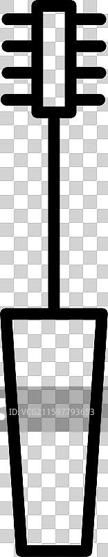 美容化妆品睫毛膏刷子图标图片素材