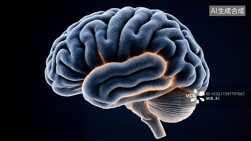 【AI数字艺术】大脑结构展示图片素材