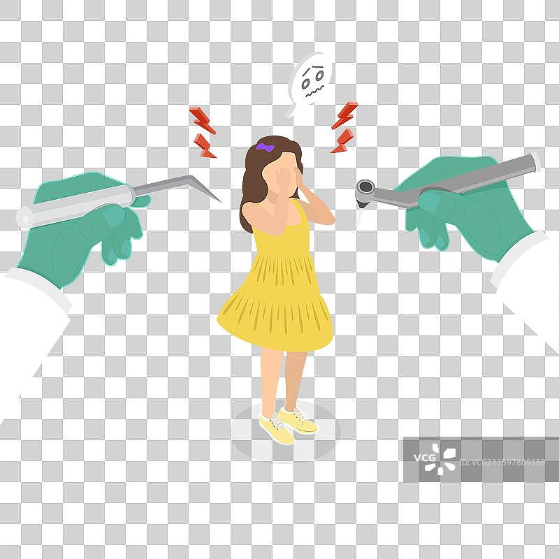 3D等距平面恐惧图图片素材