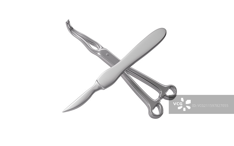 外科手术器具3D渲染图片素材