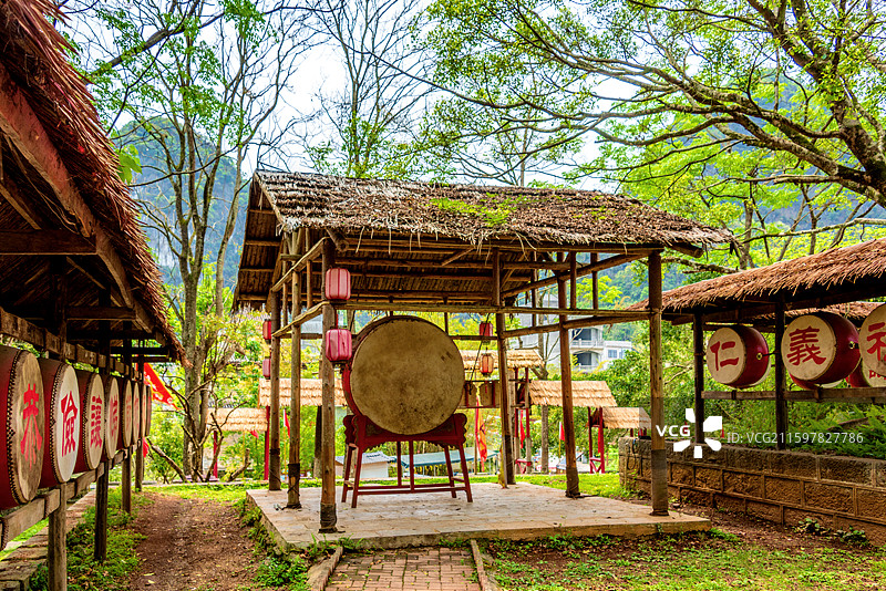 中国广西百色靖西旧州景区瓦氏点将台图片素材