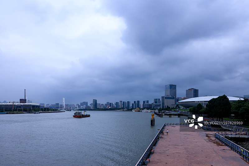 上海黄浦江最美江景图片素材