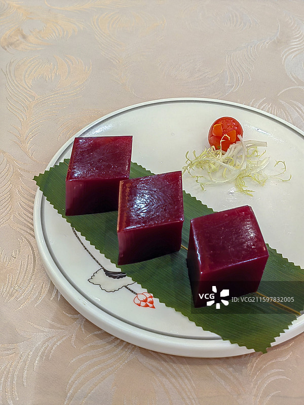 肇庆紫背天葵糕图片素材