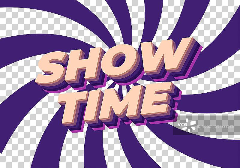 3D风格的炫彩文字特效图片素材