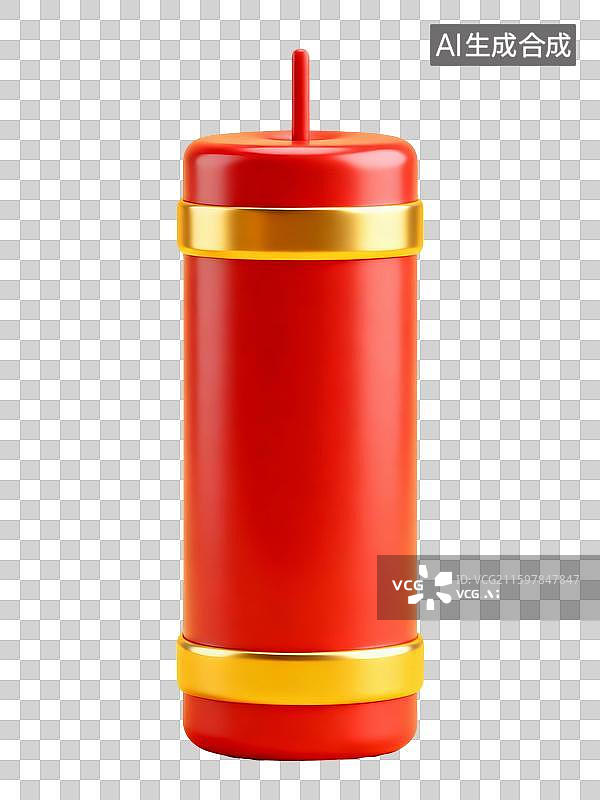 【AI数字艺术】3D卡通鞭炮图片素材