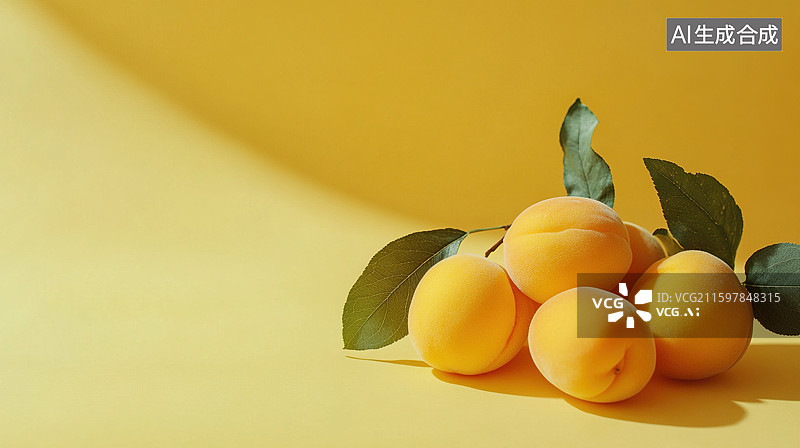 【AI数字艺术】黄桃水果图片素材