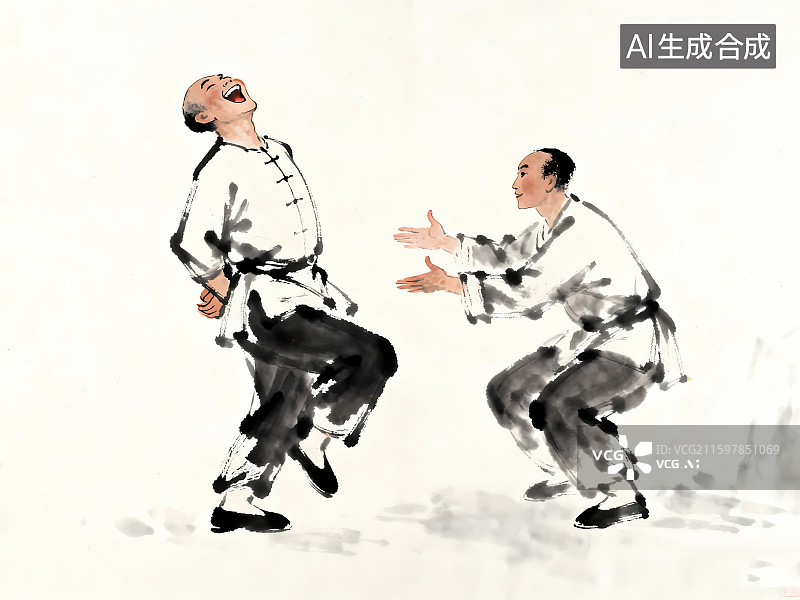 【AI数字艺术】双人舞蹈二人转图片素材