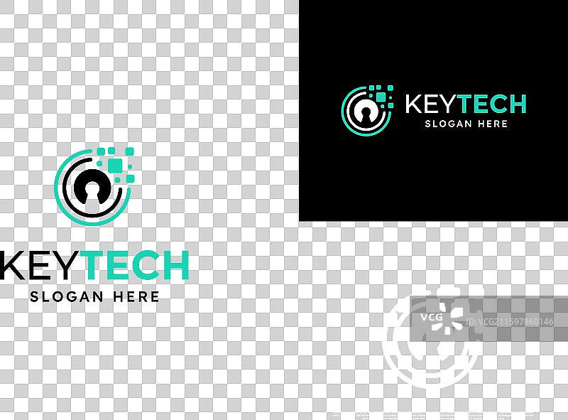 保护密钥技术标志设计模板图片素材