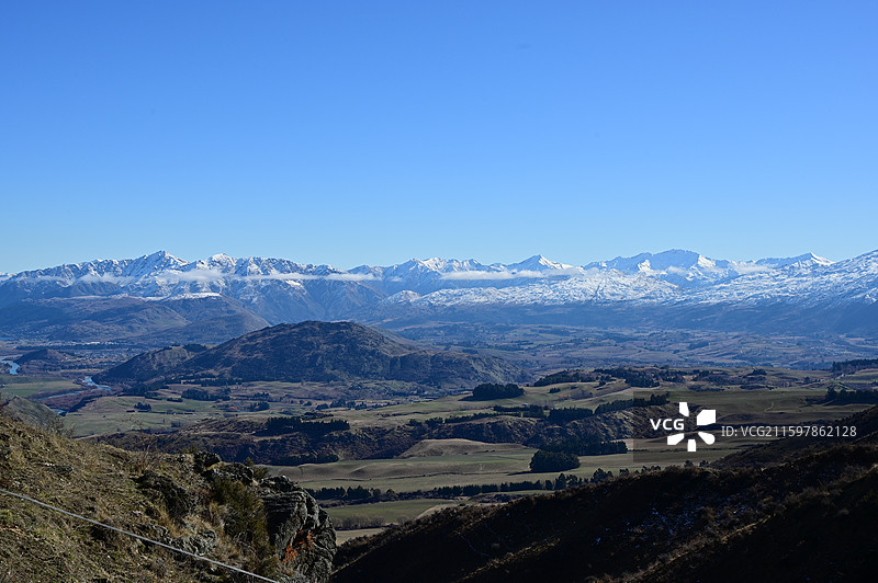 Arrowtown look out新西兰箭镇观看点图片素材