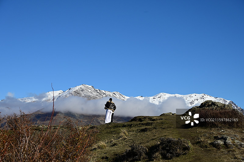 Arrowtown look out新西兰箭镇观看点图片素材