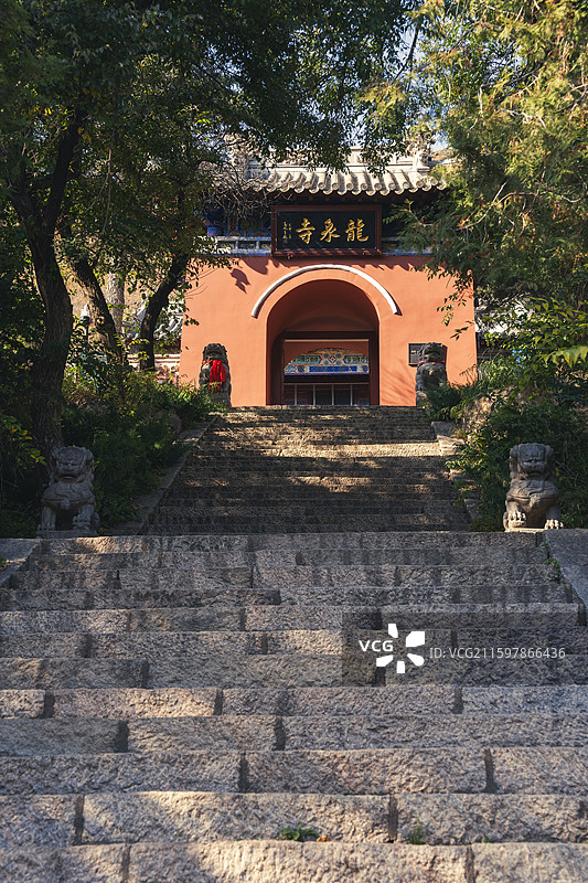 赤峰喀喇沁旗龙泉寺风景图片素材