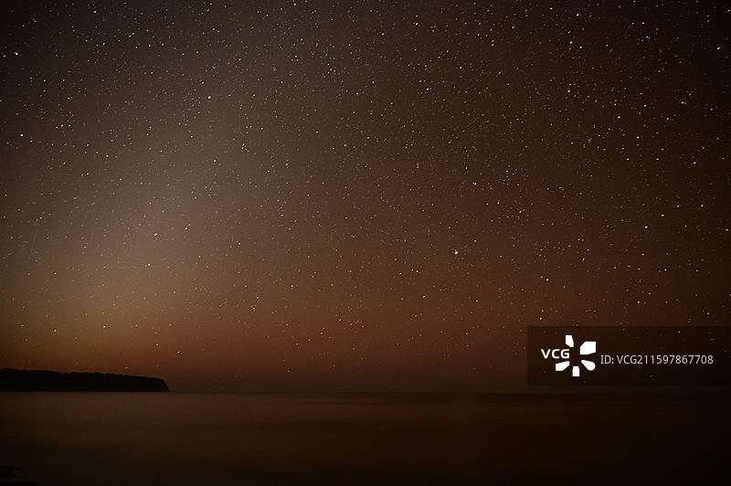 新西兰塔斯曼海日落 西海岸的星空West Coast of South Island,NZ图片素材