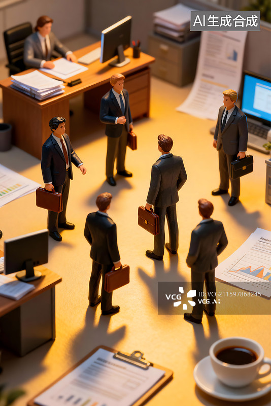 【AI数字艺术】商业精英 金融大亨图片素材