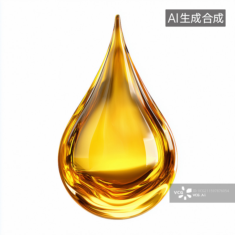 【AI数字艺术】往下滴的金色精油液体图片素材