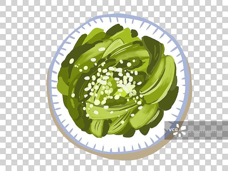 蒜蓉油麦菜图片素材