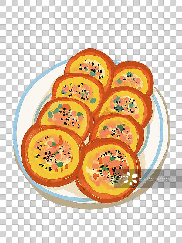 番茄鸡蛋饼图片素材