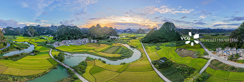 《广西天等县都康田园风光》图片素材