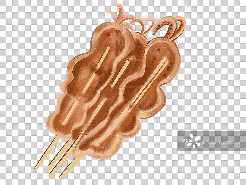 烤鱿鱼图片素材