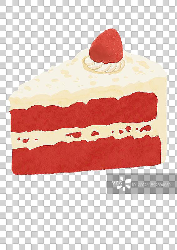 红丝绒蛋糕图片素材