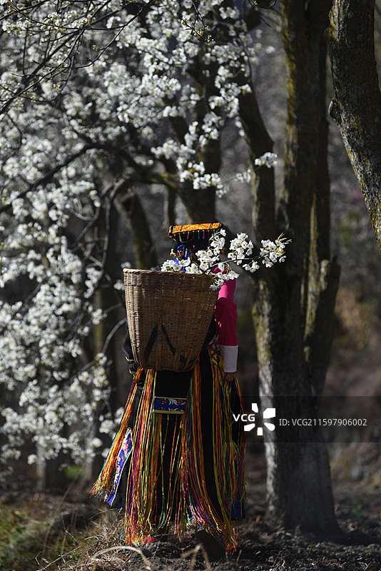 花和人图片素材