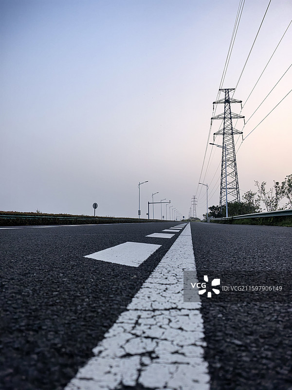 环太湖公路黄昏随拍纪实图片素材