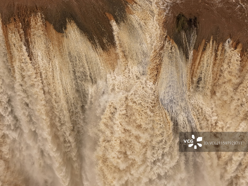 航拍云南罗平九龙瀑布景区图片素材