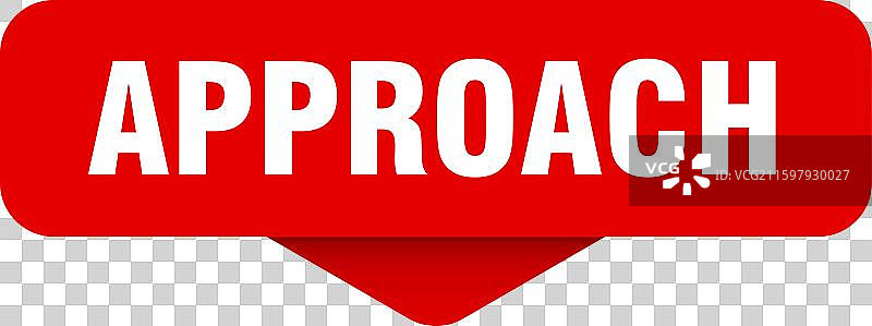 透明背景上的“请靠近”贴纸和标识图片素材