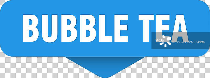 透明背景的珍珠奶茶贴纸和招牌图片素材