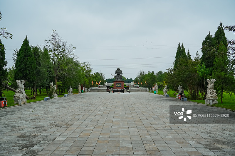 中国河南省商丘市燧皇陵  “三皇五帝”中三皇之首燧人氏的陵墓  钻木取火图片素材