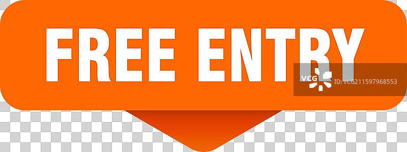 免费入场贴纸，透明背景上的免费入场标志图片素材