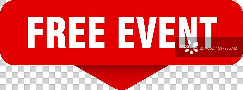 免费活动贴纸 免费活动标志 透明图片素材