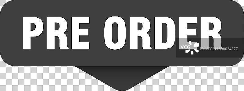 预购贴纸 预购标志 透明图片素材