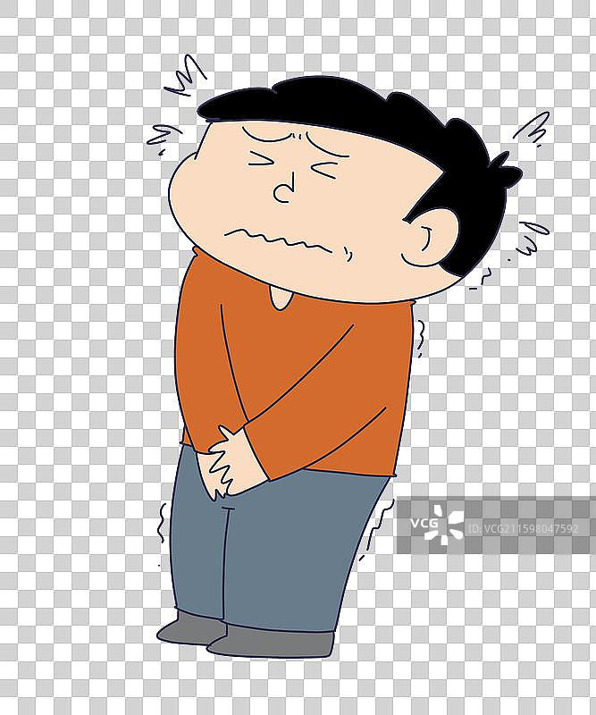 憋尿，前列腺男科疾病图片素材