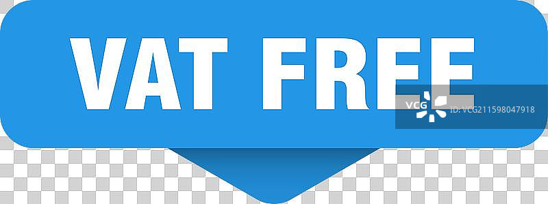 vat free sticker vat free sign on transparent图片素材