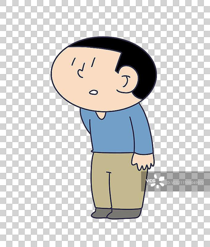 站立发呆的人物图片素材