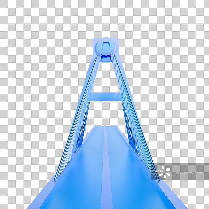 3D立体成都地标建筑成都天府立交桥图片素材