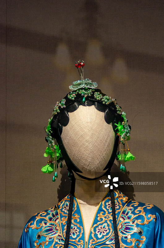 佛山市博物馆的粤剧物件展览图片素材