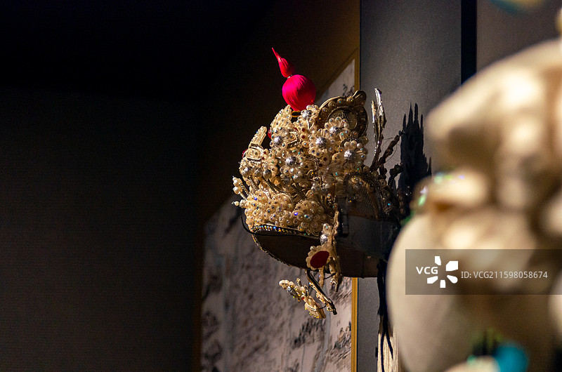 佛山市博物馆的粤剧物件展览图片素材