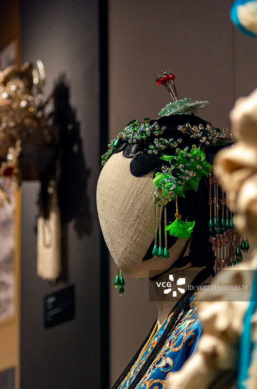 佛山市博物馆的粤剧物件展览图片素材