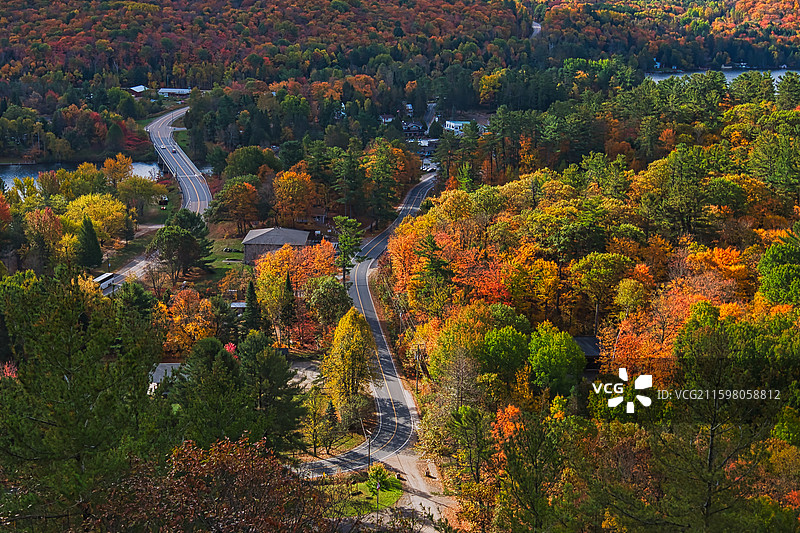 安大略 穆斯科卡秋色 Muskoka, Ontario图片素材