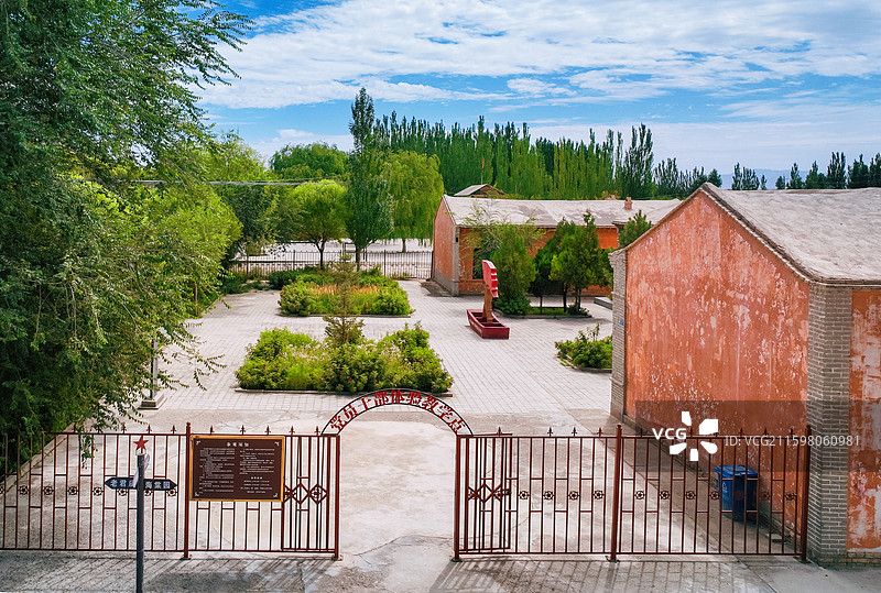 西路军蘑菇台会议旧址图片素材