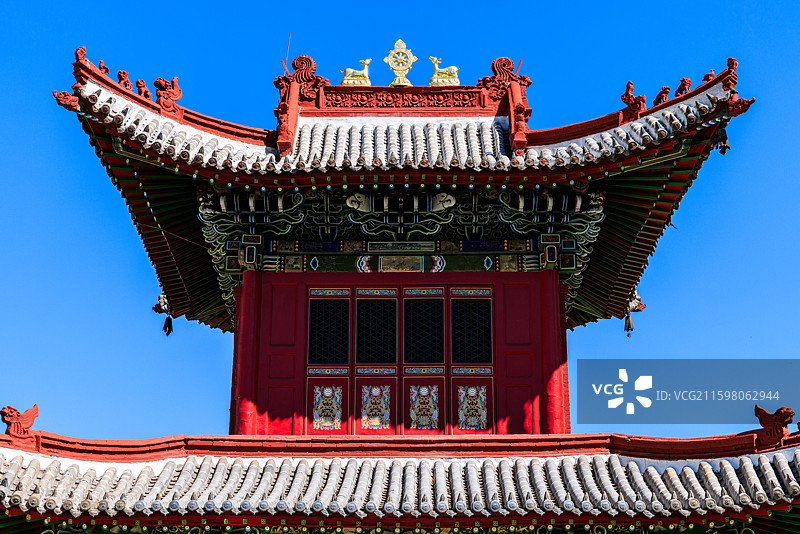 蒙古国乌兰巴托市兴仁寺图片素材