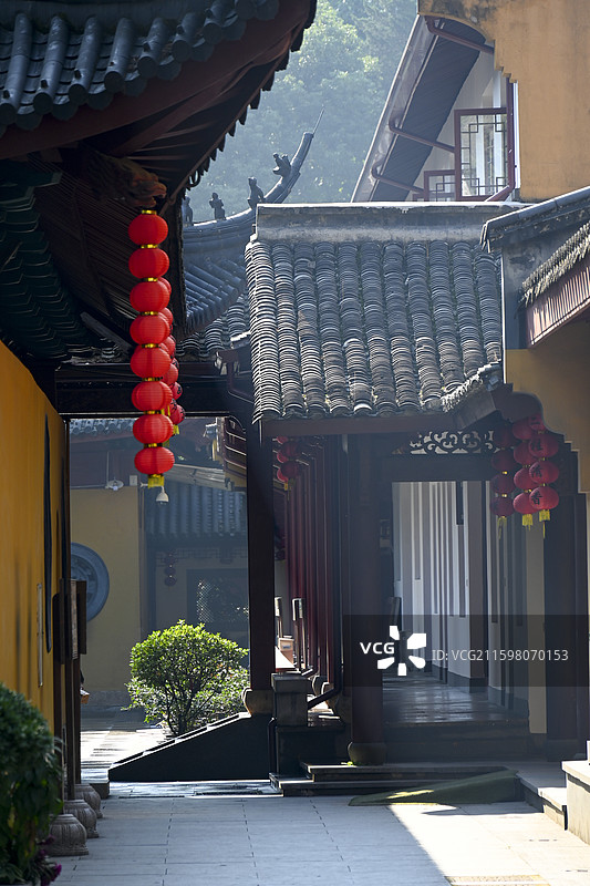浙江杭州东晋法镜寺（又名三竺寺、下天竺寺）图片素材