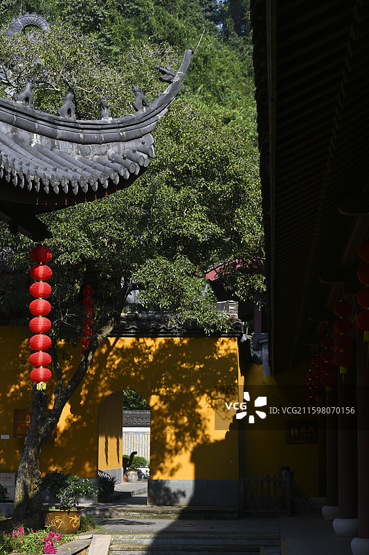 浙江杭州东晋法镜寺（又名三竺寺、下天竺寺）图片素材