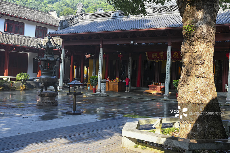 浙江杭州东晋法镜寺（又名三竺寺、下天竺寺）图片素材