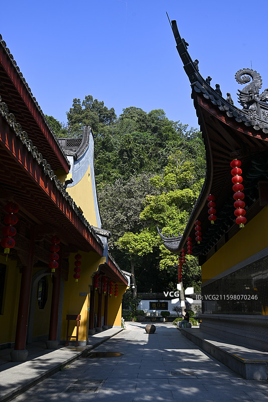 浙江杭州东晋法镜寺（又名三竺寺、下天竺寺）图片素材