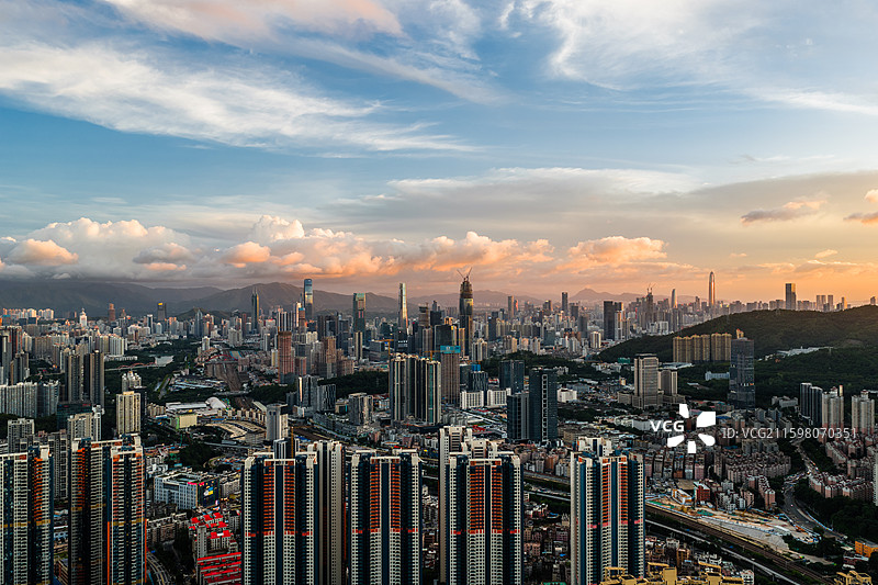 航拍草埔片区图片素材