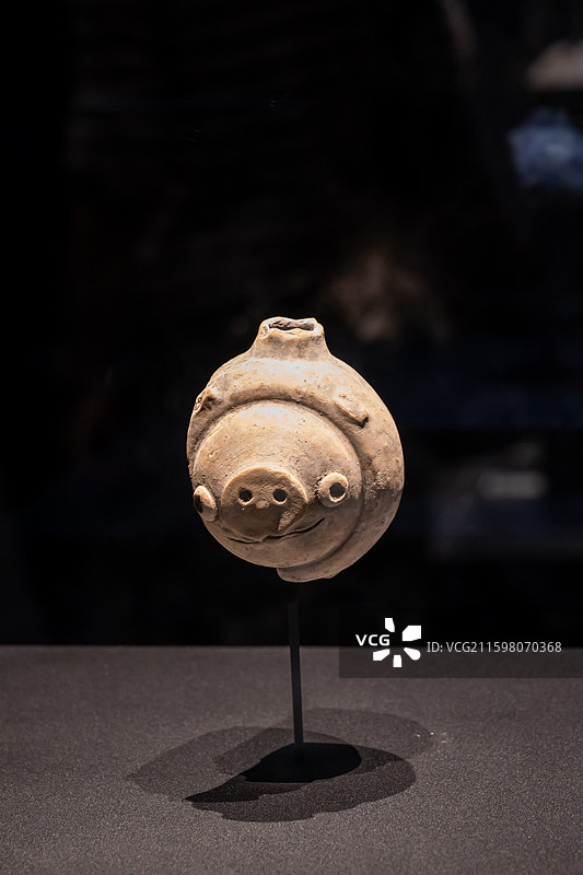 三星堆博物馆镇馆之宝：陶猪（商代）图片素材