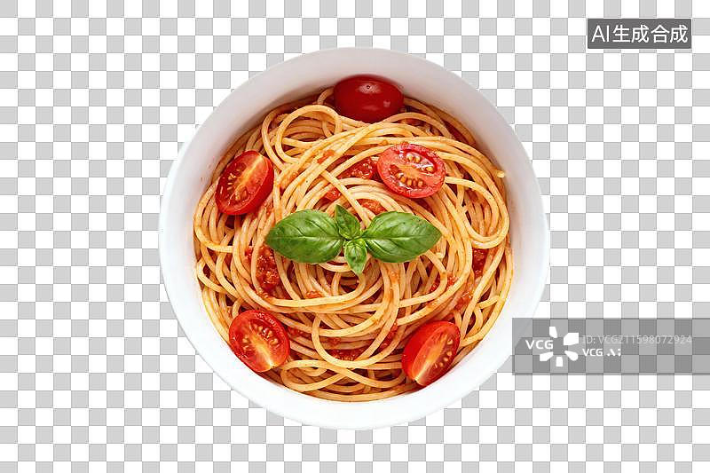 【AI数字艺术】番茄肉酱意大利面图片素材