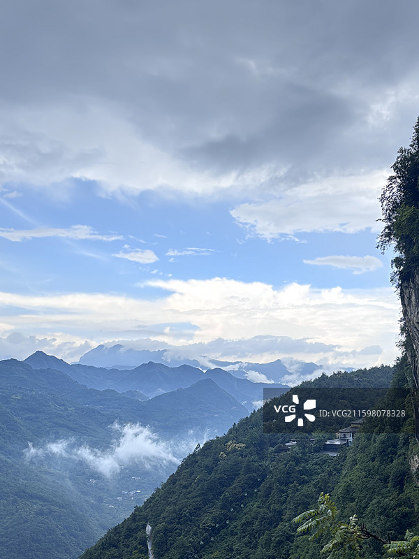 九皇山的风景图片素材